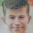 Portr�t chlapce, akryl (#)