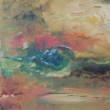 2010, Krajina u �esk�ho Krumlova, akryl na pl�tn� 30x30cm