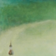 2014, �ern� v�, akryl na pl�tn� 30x70cm (#)