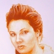 2010, Anna Netrebko, akryl na pap��e 24x34cm